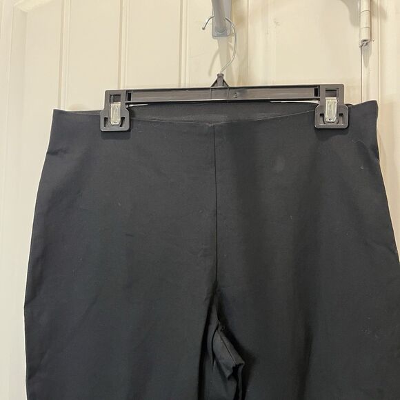 A New Day Black Stretch Crop Pull On Dress Work Trouser Pants Womens Size 10 - Picture 2 of 11